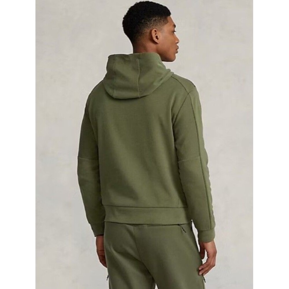 Ralph Lauren RLX Hoodie Men Small Olive Green Pullover Sweatshirt 02 Unit EUC - Picture 3 of 9